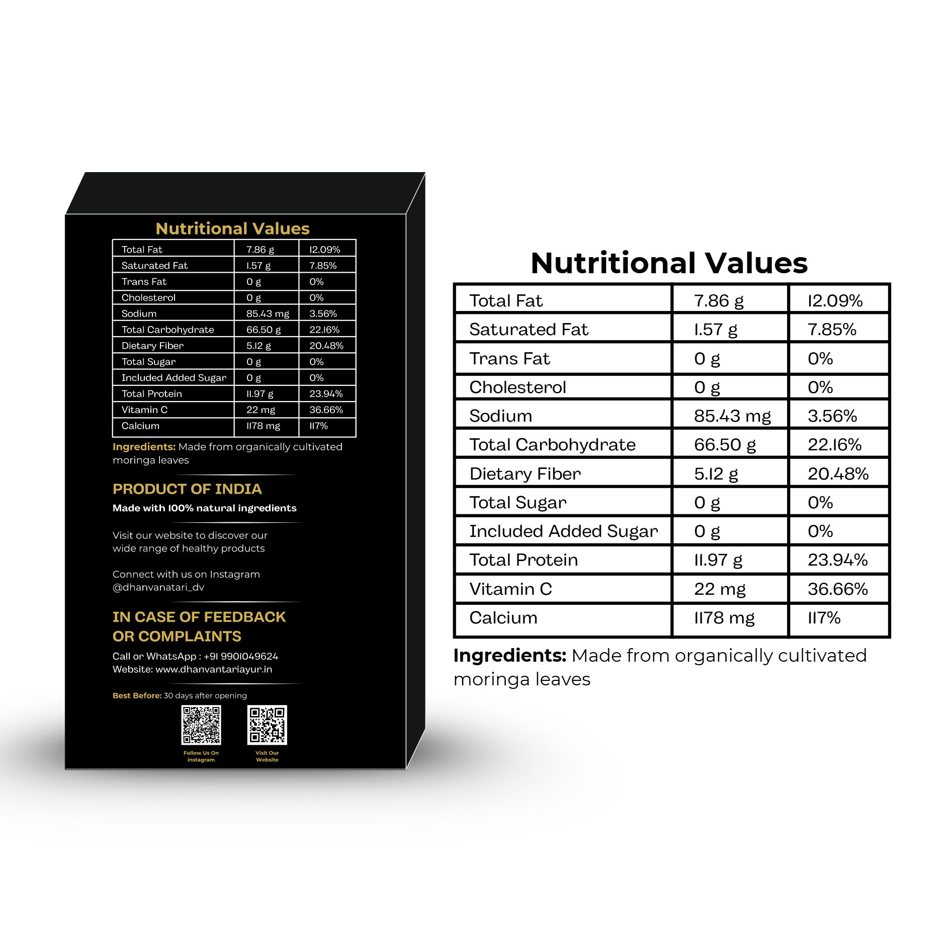 Moringa Powder - 100gms - Image 4
