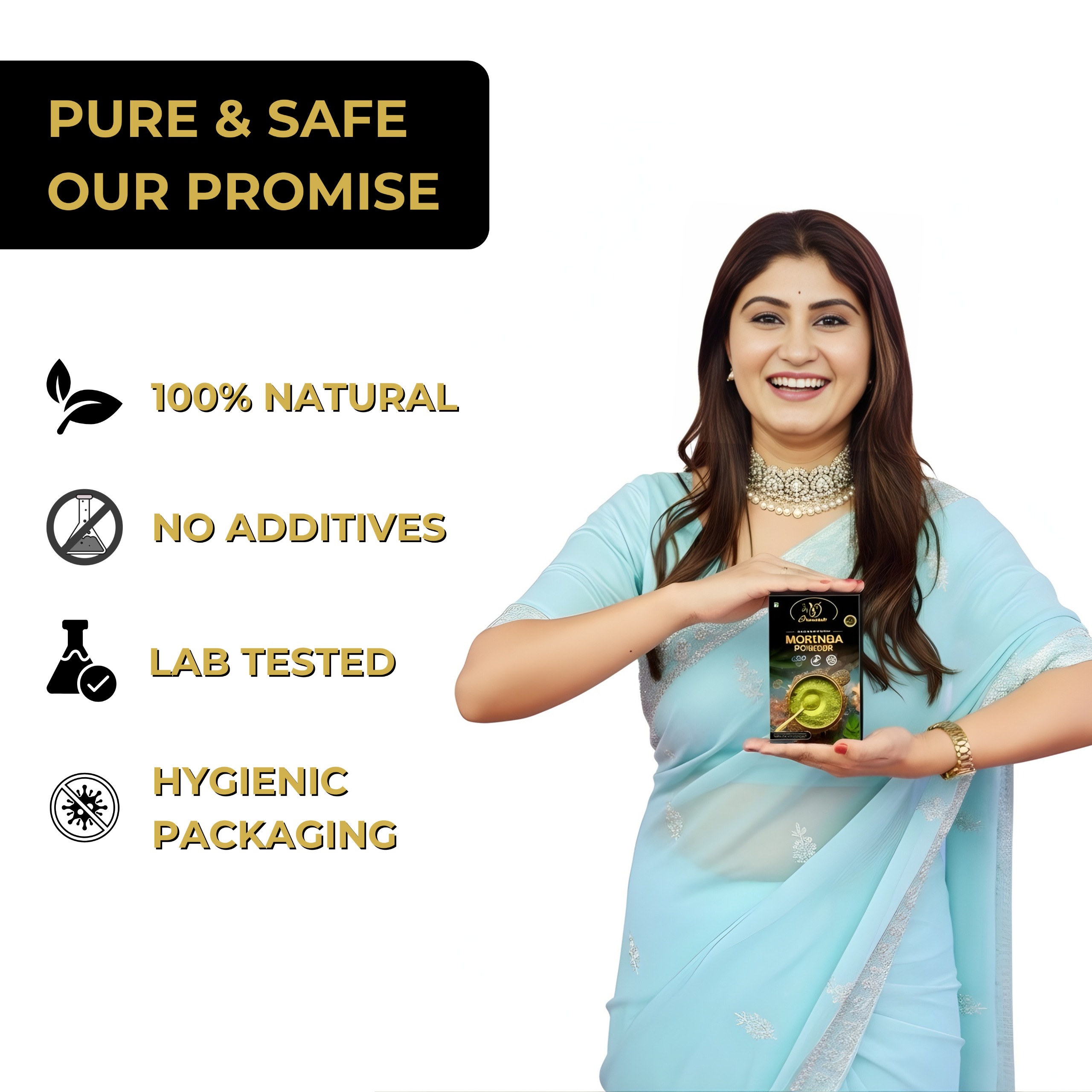 Moringa Powder - 100gms - Image 2
