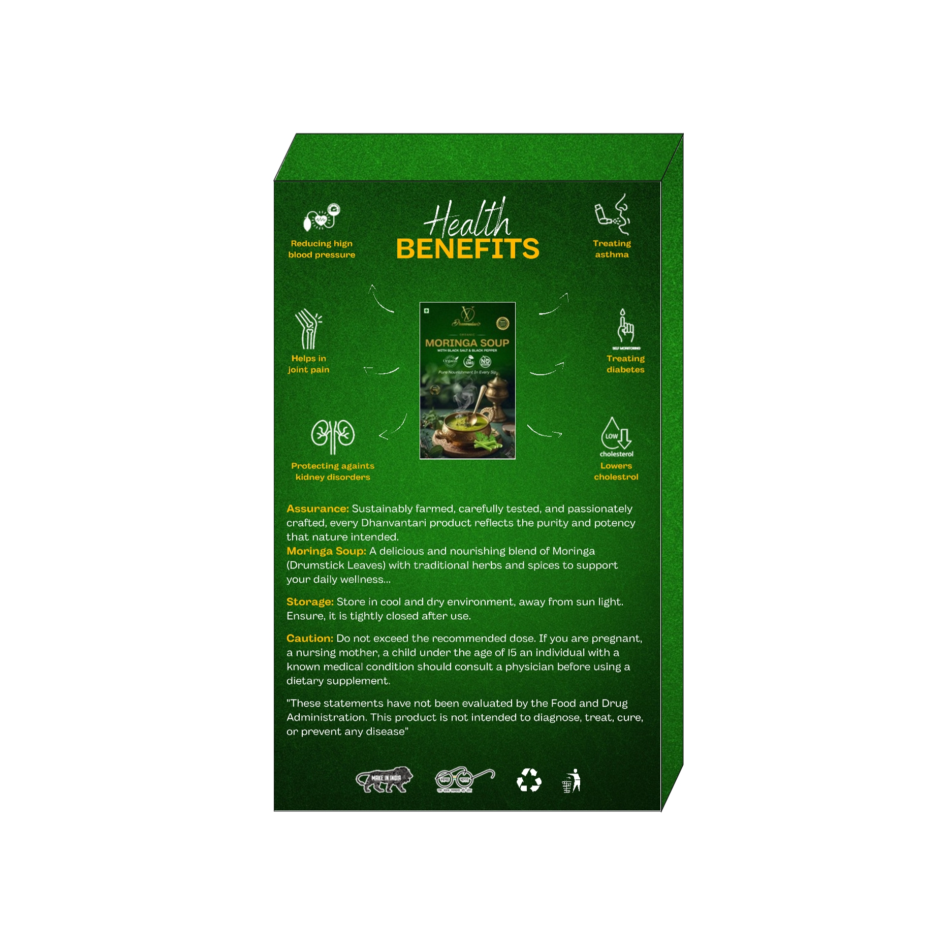 200gm Moringa Powder with 100gm Soup Powder - Image 3